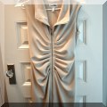 H02. Joseph Ribkoff ruched zip front dress. Size 12 - $85 